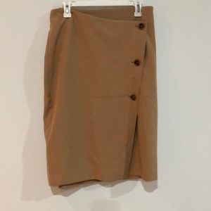 Button wrap skirt, NWT